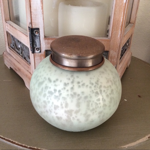 CAPRI BLUE Mercury Glass HIBISCUS TEAKWOOD Candle - Picture 2 of 13